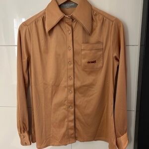 Vtg Bleu Marine Design Paris Shirt